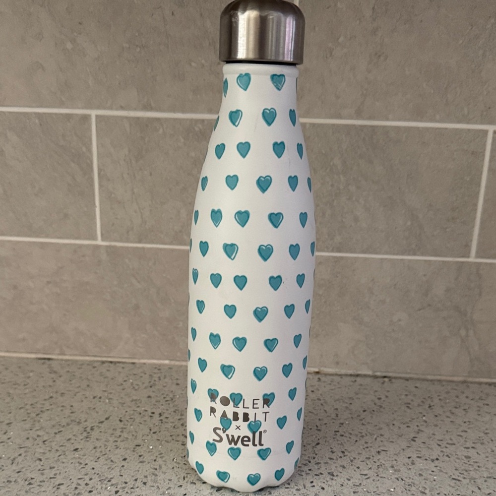 Roller Rabbit x S’well hearts water bottle